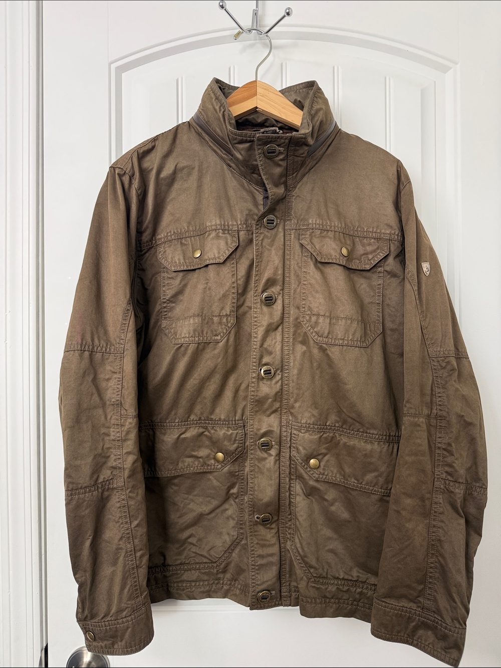 Kuhl Men's Kollusion Hooded Jacket in Coffee Color Size Medium - Picture 2 of 15